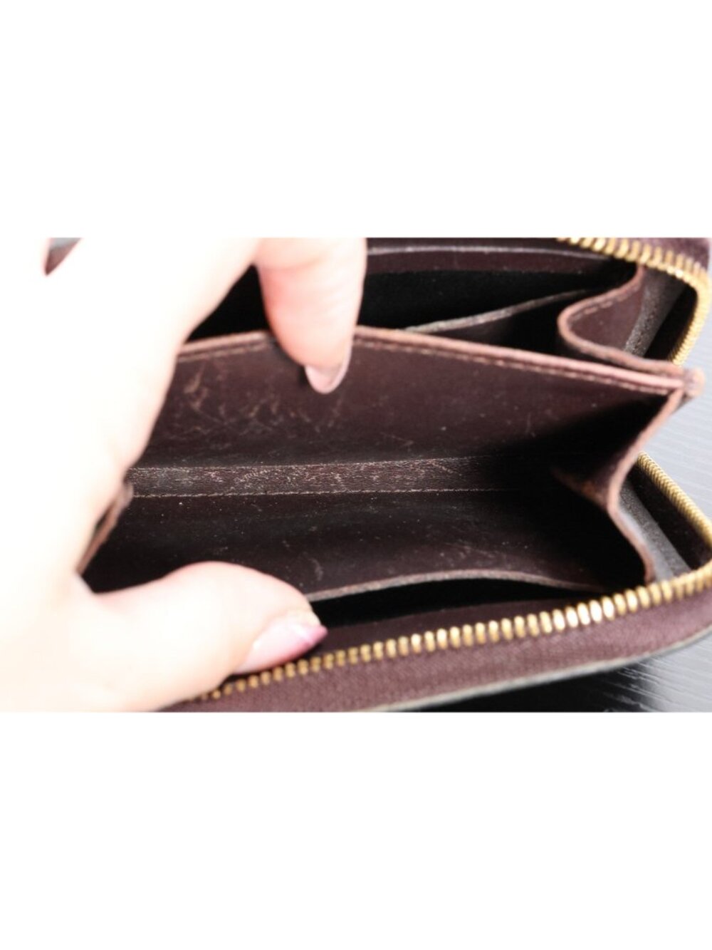 Louis Vuitton Monogram Vernis Mini Zippy Wallet Amarante Patent Leather - Picture 9 of 11